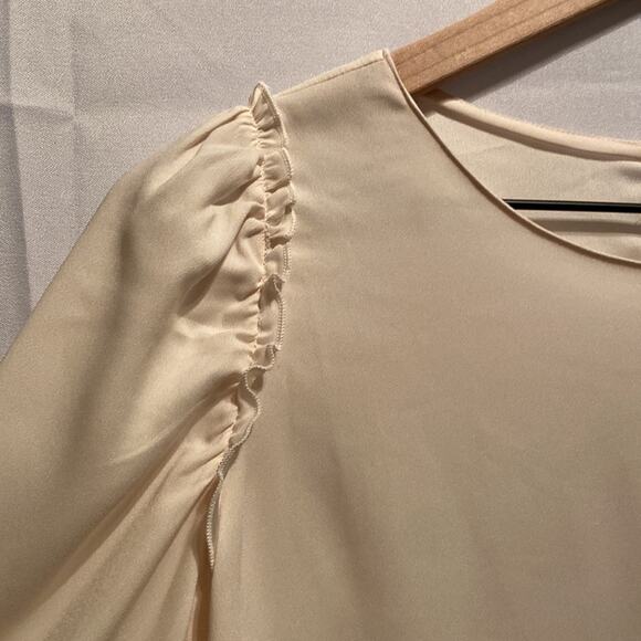 Ann Taylor Blouse w/Ruffle Sleeves - Picture 4 of 7